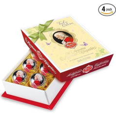 Reber Mozart Baroque Real Reber Mozart Baubles Easter Edition Dark Chocolate Marzipan Nougat Great Gift 4 Packs of 6