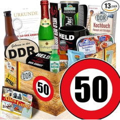 Мужской пакет DDR / День рождения 50 / Подарочная коробка для дедушки / Мужские подарки DDR