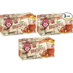 Органический чайник с печеным яблоком | упаковка из 3 штук | Зимний чай | Зимний сладкий чай из чайника органического качества