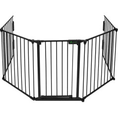 Лестничные ворота VOUNOT, без сверления - для детей, собак и кошек - автоматически закрывающиеся лестничные ворота, магнитный замок, остановка 