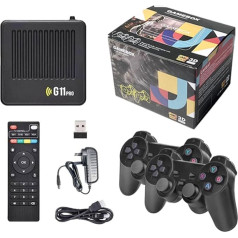 Ретро игровая консоль, 256G Plug and Play портативная игровая консоль с 60 000 игр, двойная система, ретро эмулятор консоли, видео игры игрушки с 2.4G бе