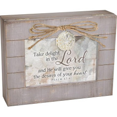 Cottage Garden Mr Will Heart Grey Distressed Locket Music Box Plays How Big You Are