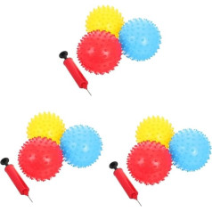 VICASKY Массажный мяч, надувной мяч, детская игрушка, интерактивные надувные мячи, масса мячей для малышей, мяч для игровой площадки, ПВХ, 6 шт.