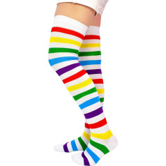 Sock House Co. Носки с высоким подъемом бедра - Носки выше колена - Подходит для размера обуви 4-10 (женщины)