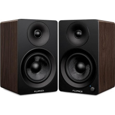 Fluance Ai41 Powered 2-Way 2.0 Stereo Bookshelf Speakers with 5 Inch Drivers, 90 W Amplifier for Turntable, TV, PC and Bluetooth 5 Wireless Music Streaming with RCA, Optical, Subwoofer Out (Natural