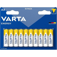 Алкалиновые батарейки Varta 10 x Blue AA 4106