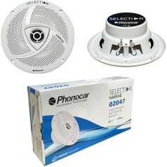 2 колонки, совместимые с Phonocar SELECTION 02047 2-Way Marine Coaxial 16,50 см 165 мм 6,5 дюймов 35 Вт RMS 90 Вт Макс Водонепроницаемый Лодка На пару