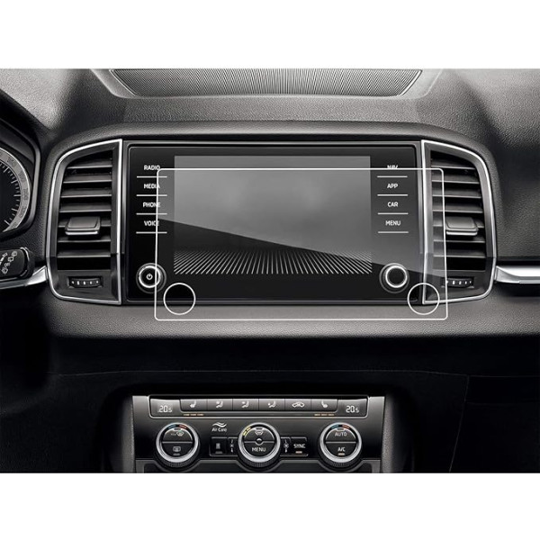 LFOTPP Karoq 8 дюймов навигации экран протектор, автомобильные аксессуары GPS навигации радио экран протектор закаленное стекло 9H царапины-устой