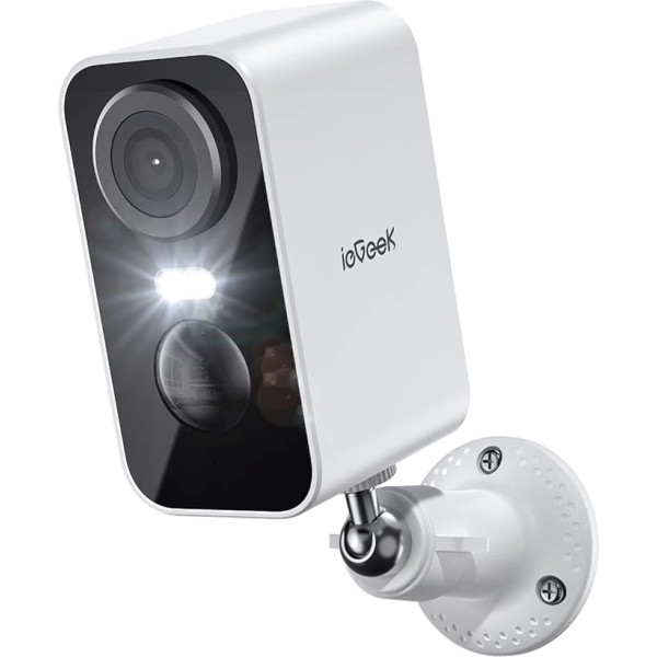 ieGeek 2K/3MP камера наружного наблюдения с аккумулятором, WLAN беспроводная камера наблюдения на улице/в помещении с цветным ночным видением, PIR о