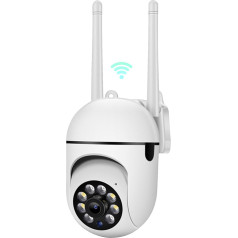 360° WiFi камера наблюдения для внутреннего и наружного использования, наклонная камера безопасности, 1080p HD видео, ночное видение, обнаружение