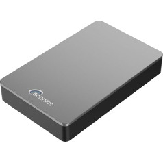Sonnics 2TB Grey Внешний жесткий диск для настольных компьютеров USB 3.0 Совместим с Windows PC, Mac, Smart TV, Xbox One и PS4