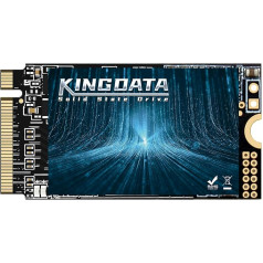 KINGDATA M.2 2242 SSD 256GB NVMe PCIe Gen3 x 4 Hard Drive Internal Gaming SSD, 3D NAND TLC, скорость R/W до 2200MB/s и 1800MB/s (M.2 2242 PCIe, 256GB)