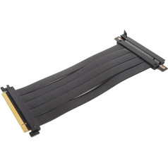 PCIE 4.0 X16 Extender Riser Cable, гибкий высокоскоростной GUP Riser Adapter, высокое экранирование, 180 градусов PCIE 4.0 Extension Cable for Graphics Card (Black)