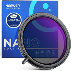 NEEWER 37 мм True Colours Variable ND Filter ND2-ND32 & CPL, 2-в-1 регулируемый нейтральный фильтр и циркулярный поляризационный фильтр, оптическое стекло HD с многос