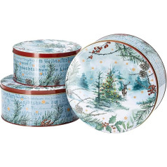 Hutschenreuther Коллекционная серия 2023 На рождественской елке. Набор из 3 банок для печенья