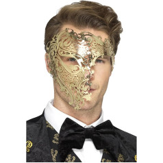 Smiffys Deluxe, филигрань Metall-Phantom-Maske, золото