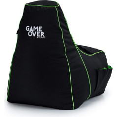 Game Over 8Bit Bean Bag Детский мини мешок для видеоигр в помещении Водонепроницаемый мешок для бобов Боковые карманы для контроллера Держатель гар