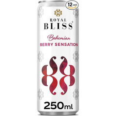 Royal Bliss Bohemian Berry Sensation - тоник премиум-класса - ароматический и фруктовый миксер - упаковка из 12 блоков по 250 мл