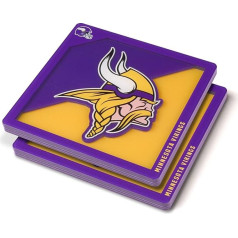 YouTheFan Arizona Cardinals Logo Series 3D Coasters Team Colours 4