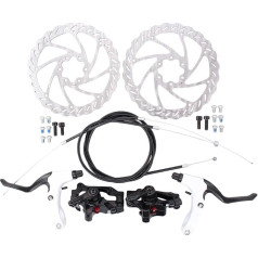 Велосипед дисковый тормоз набор тормозной диск 160 мм велосипед тормозной суппорт велосипед тормоз механический диск передний и задний для