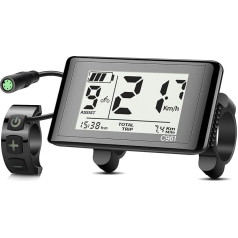 E-Mangue Ebike ЖК-дисплей C961 для Bafang BBS01B BBS02B BBS HD средний двигатель, E-Bike дисплей велосипедный компьютер с 0-9 PAS UART протокола