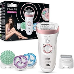 Braun Silk-épil 9 Skinspa Set, женский эпилятор / средство для удаления волос, с контролем давления, влажный и сухой эпилятор с 13 дополнительными функци