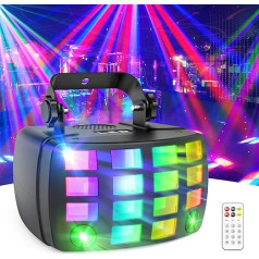 Светодиодный свет для вечеринок, DMX512 2-в-1 RGB Disco Light, свет для дискотеки, огни для вечеринок, музыкальное управление с пультом дистанционного 