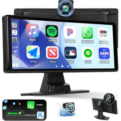 Портативный беспроводной Carplay Android автомобильное радио с камерами спереди и сзади 10,26 дюйма HD сенсорный экран приборной камеры с Airplay Android Cas