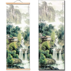 Картина-свиток, пейзажная живопись, настенный свиток, свиток для подвешивания картины, картина-свиток, азиатский декор стен, китайский худ