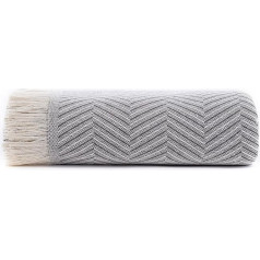 Todocama Многофункциональное покрывало для кровати Sofa Throw Jarapas Herringbone (230 x 260 см, темно-серый)