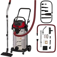 Пылесос Einhell TE-VC 2340 SACL (1 500 Вт, 225 мбар, радиус действия 9 м, складчатый фильтр HEPA с системой очистки фильтра, класс защиты от пыли L, автоматичес