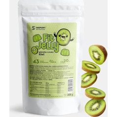 INSPORT Nutrition - FIT JELLY - Желейный десерт - Желе без сахара - Низкокалорийное - Без жиров и углеводов - С высоким содержанием белка - Порошок - Со вкус