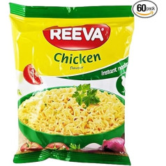 Лапша быстрого приготовления Reeva Курица 60 пак (60 x 60 г) Лапша быстрого приготовления