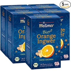 Me?mer Organic Fruit Tea Orange Ginger 91 г упаковка из 5 штук