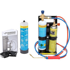 ROTHENBERGER Roxy Kit Eco Промышленный кислородный аппарат для сварки и пайки, включает 2 х кислородных одноразовых баллона 110 бар 930 мл и 1 х Maxigas 600 мл и 