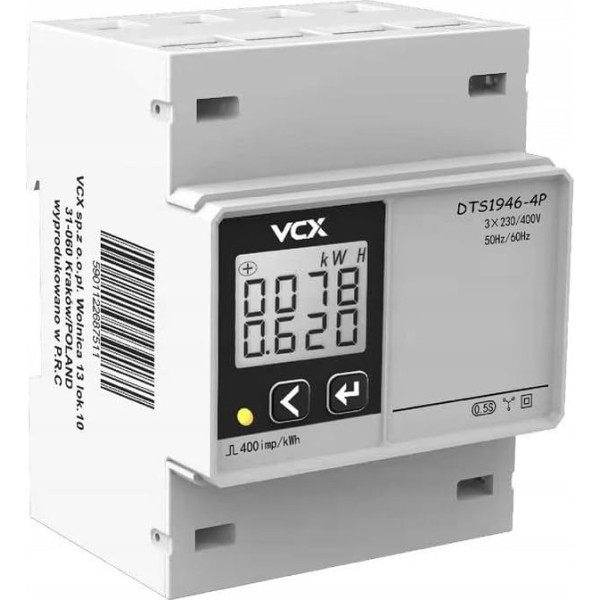 Трехфазный счетчик электроэнергии VCX LCD | Промежуточный счетчик S238A | Прямое измерение активной энергии