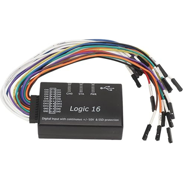 16-канальный логический анализатор, 100M Sample Rate USB, защита от электростатического разряда, логический анализатор для программного обеспечени