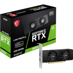 MSI GeForce RTX 3050 LP 6G OC - 6 ГБ памяти GDDR6, 96 бит, 14 Гбит/с