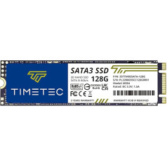 Внутренний твердотельный накопитель Timetec SSD 3D NAND TLC SATA III 6 Гбит/с M.2 2280 NGFF 64 ТБВ Скорость чтения до 500 МБ/с SLC Cache Performance Boost (128 ГБ)