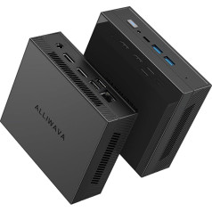 ALLIWAVA Mini PC Wi11 Pro, GX55 Intel 11th Gen Celeron N5105 Intel UHD Graphics Mini Computer, 8GB RAM DDR4 256GB SSD Small Desktop PC, Dual HDMI Mini Office PC