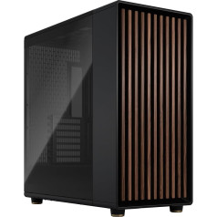 Fractal Design North XL Charcoal Black TG- три 140-мм вентилятора Aspect PWM в комплекте- USB Type C- игровой корпус EATX с воздушным потоком для ПК в виде башни