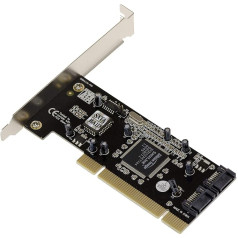 KALEA-INFORMATIQUE PCI to SATA Controller Card с 2 независимыми портами или RAID 0.1 с чипсетом Silicon Image SIL3112