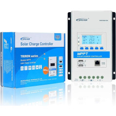 Контроллер заряда EPEVER MPPT Solar Charge Controller, 40A, 150V, интеллектуальный модульный контроллер с LED и LCD дисплеем и двойным USB портом для гелевых AGM-лити