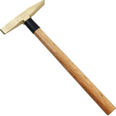 Сварочный молоток WEDO с деревянной рукояткой, латунь, 300 г, молоток для шлака, длина сварочного молотка 350 мм
