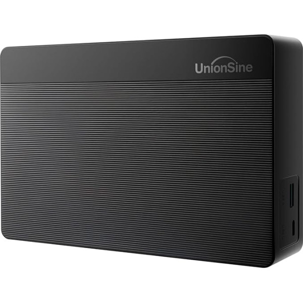 UnionSine 16TB Внешний жесткий диск, 3,5 дюйма USB 3.0 Резервное копирование HDD Портативный для ТВ, PS4, ПК, Mac, черный HD3512