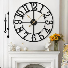 Mee 2ou настенные часы большой современный почти бесшумный без тикающих звуков 60 см диаметр настенные часы современный гостиная настенные ча