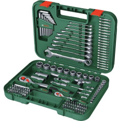 Bosch Advanced Handwerkzeug-Set 132-teilig (für Schraub- und Befestigungsaufgaben; Hochwertige Materialien; Ergonomisches Design; lange Lebensdauer)