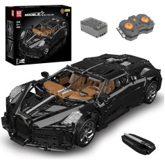 Mould King 13163 Technik Super Sports Car Building Blocks, 4688 Pieces Technology Sports Car Motorised Model, Technology Remote Controlled Car Custom Building Blocks
