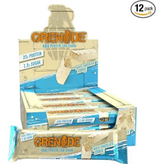 Батончик Grenade Protein Rich с низким содержанием сахара, печенье с белым шоколадом, 12 x 60 г