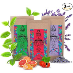 Pachamama Guayusa Tea Set 3 x 100 g Lavanda Energia Pure Organic Ilex Guayusa from Ecuador 300 g Сестра чая мате Альтернатива кофе